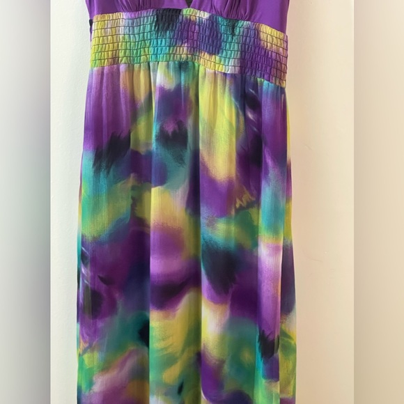 Multi-colored Sleeveless Maxi Dress - Picture 4 of 8